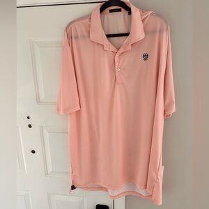 Turtleson Performance Golf Polo XXL – Light Pink Moisture-Wicking Shirt